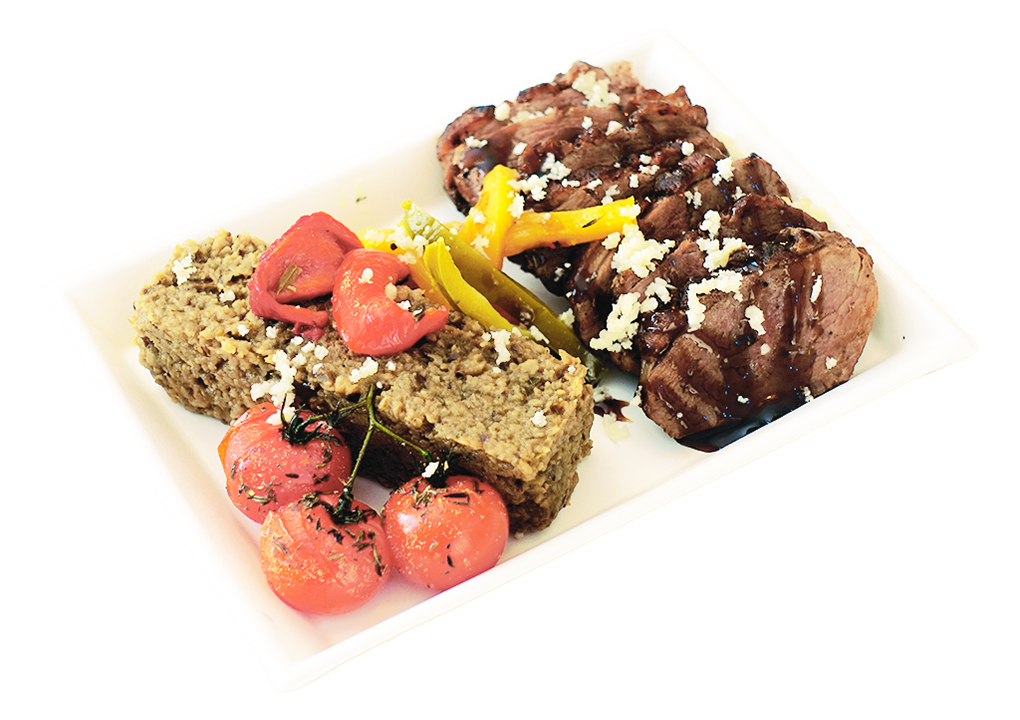 Magret de canard caviar aubergines