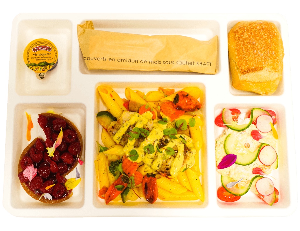 plateau repas Numéro 1B sans couvercle