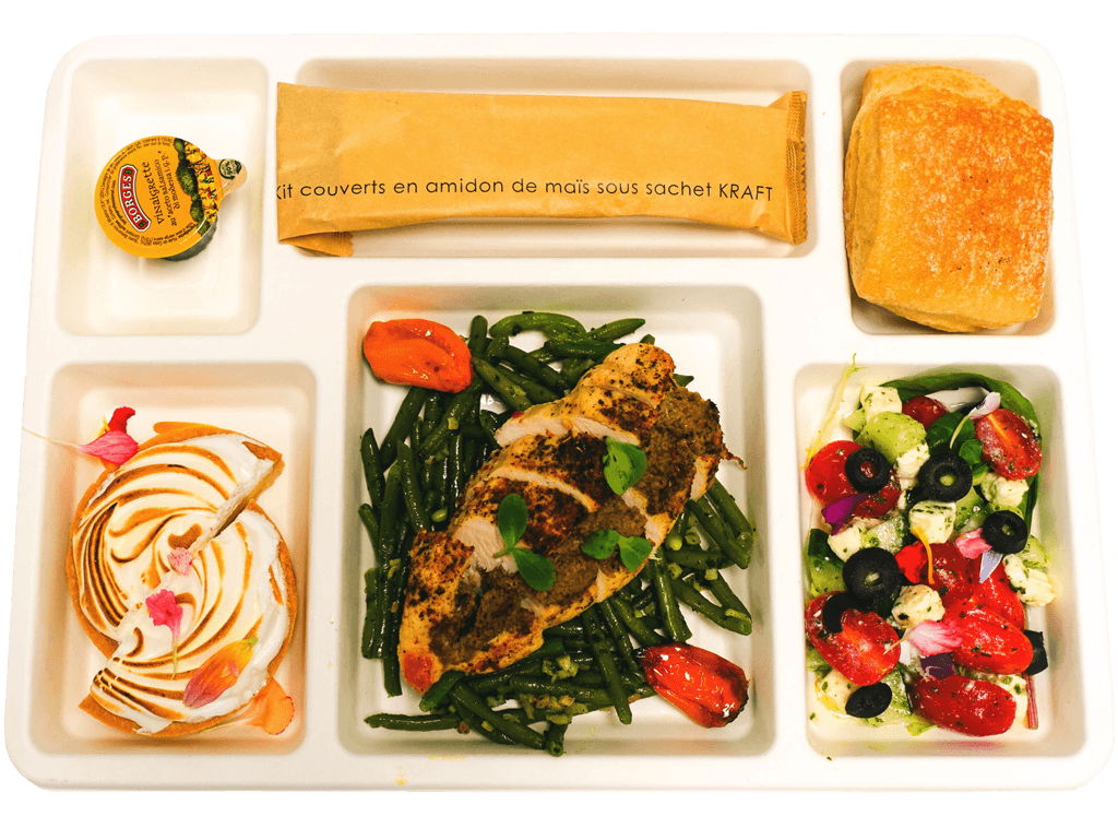 plateau repas Numéro 2 sans couvercle