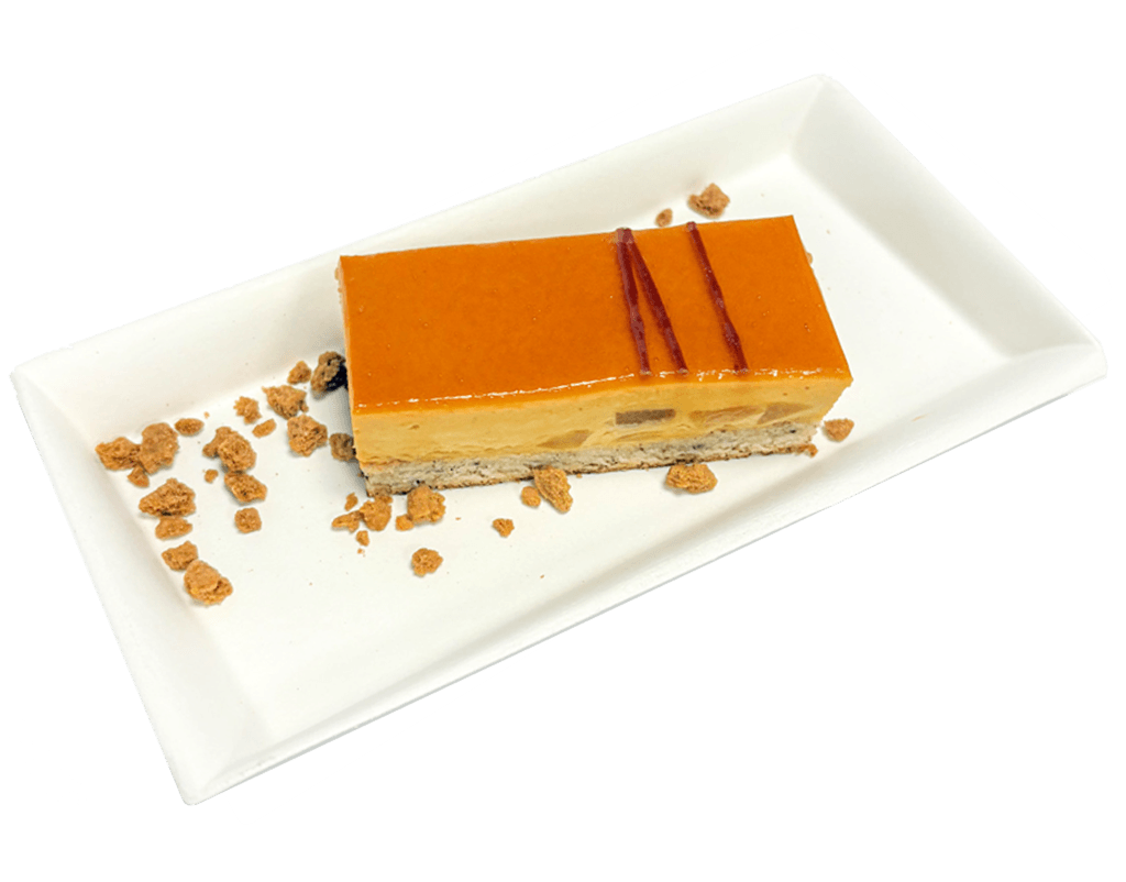 entremet poire caramel